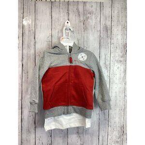 Kids Club Size 2T Boys Sweatshirt & Zip Hoodie Set Gray